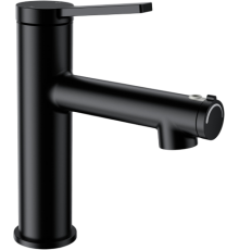 Смеситель для раковины Wonzon   Woghand WW-H1017-MB черный матовый, с функцией полоскания рта
