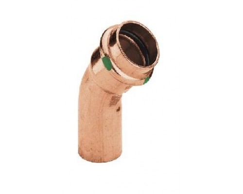 Отвод HB 45° Profipress, c SC-Contur, 22 мм, медь, модель 2426.1 Отвод HB 45° Profipress, c SC-Contur, 22 мм, медь, модель 2426.1