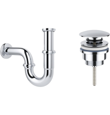 Комплект Wellsee Drainage System 182102003 с универсальным донным клапаном, хром