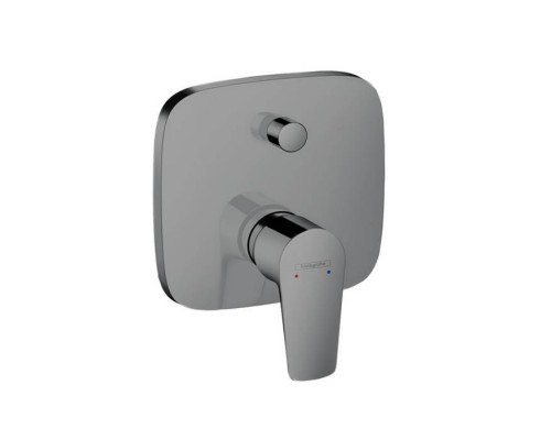 Hansgrohe Talis E Встраиваемый смеситель для ванны, внешняя часть, цвет: шлифованный черный хром. 71745340 Hansgrohe Talis E Встраиваемый смеситель для ванны, внешняя часть, цвет: шлифованный черный хром. 71745340