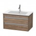 Duravit Ketho Тумба подвесная, 80x47.5х48см., с раковиной, с 2 выдв.ящиками, цвет: тичинская вишня. 2336830000,  KT642907373