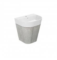 Azzurra Forma Тумба подвесная 60х47х64.5см, с 2 дверцами, с раковиной, цвет: Cement. FMLP06550T0MBI*1,  MBF 65S С ,  SIF/MB