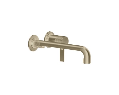Gessi INCISO Смеситель для раковины, встраиваемый, с изливом 23.4см., (внешние части), цвет: brushed brass pvd. 58089#727 Gessi INCISO Смеситель для раковины, встраиваемый, с изливом 23.4см., (внешние части), цвет: brushed brass pvd. 58089#727