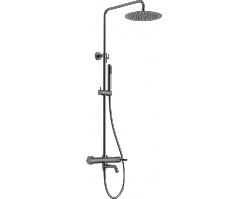 Душевая стойка AltroBagno Unione 030210 GrMt, оружейная сталь Душевая стойка AltroBagno Unione 030210 GrMt, оружейная сталь