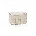 ADJ Корзинка Mini Bottega, 12x19xH13 см., цвет: панна котта/белый. 1012.16/10
