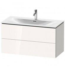 Duravit L-Cube База подвесная 102x48.1x55см с раковиной, 2 ящика, цвет: глянцевый белый. 2344100000,  LC630802222