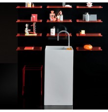 Laufen Kartell Раковина 37.5х43.5х90 см, 1 отв., напольная, без перелива, цвет: белый. 8.1133.1.000.111.1