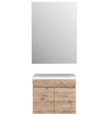 Мебель для ванной комнаты Uperwood Eva 50, подвесная, 2 дверцы, крафт табачный
