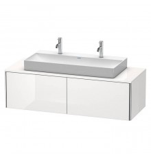 Duravit XSquare Тумба с раковиной 140х54.8х40см., подвесная, с 2 выдв ящик, цвет: белый глянцевый. 2350100043,  XS4905M2222