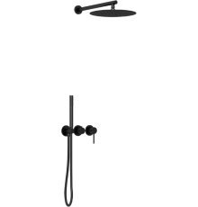 Душевой комплект Vincea Groove VSFW-4G01MB С ВНУТРЕННЕЙ ЧАСТЬЮ, черный