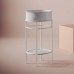 Artceram VOGUE Металическая структура Oslash;44хh72,5см с раковиной Atelier без отв. под смеситель, с сетчатой полочкой, напольный, цвет: белый матовый. ACA058 05, ATL001 01 00