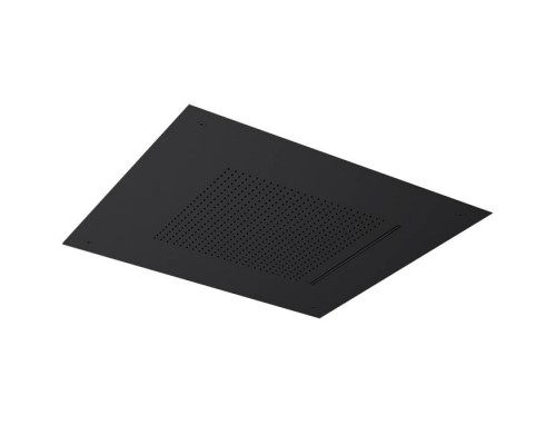 Almar Velvet Rain Верхний душ, встраиваемый, 49,8х49,8см., 2 типа струи, цвет: черный матовый. E044280.MB Almar Velvet Rain Верхний душ, встраиваемый, 49,8х49,8см., 2 типа струи, цвет: черный матовый. E044280.MB