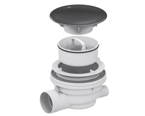 Сифон для душевых поддонов RGW Velplex QYD-01 графит