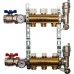 Распределительный коллектор из латуни без расходомеров STOUT 3 выхода (SMB 0468 000003)