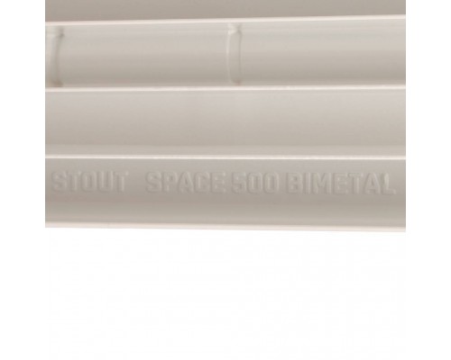 Радиатор биметаллический STOUT Space 500 9 секций боковое подключение RAL9016 SRB-0310-050009 (SRB-0310-050009) Радиатор биметаллический STOUT Space 500 9 секций боковое подключение RAL9016 SRB-0310-050009 (SRB-0310-050009)