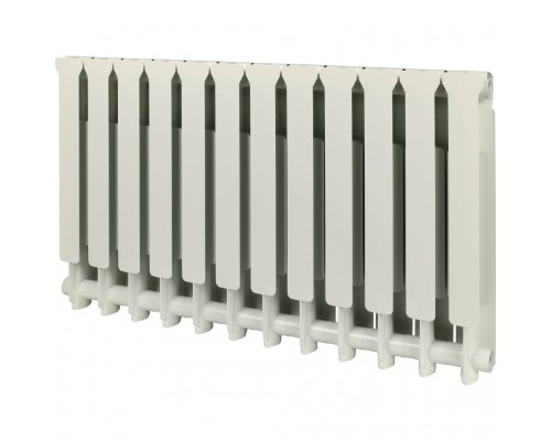Радиатор алюминиевый STOUT Bravo 500 12 секций боковое подключение RAL9010 SRA-0110-050012 (SRA-0110-050012)