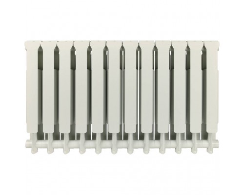 Радиатор алюминиевый STOUT Bravo 500 12 секций боковое подключение RAL9010 SRA-0110-050012 (SRA-0110-050012)