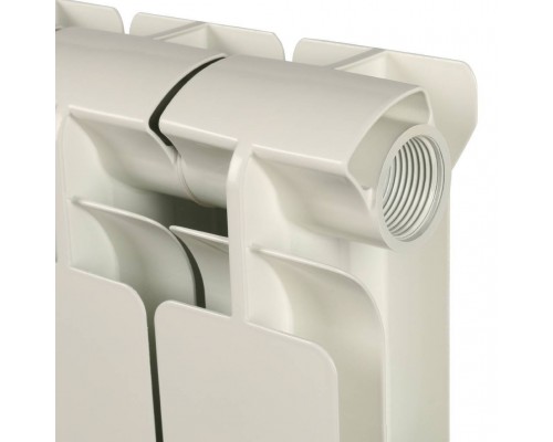 Радиатор алюминиевый STOUT Bravo 500 12 секций боковое подключение RAL9010 SRA-0110-050012 (SRA-0110-050012)