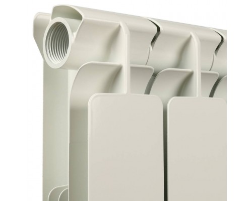 Радиатор алюминиевый STOUT Bravo 500 12 секций боковое подключение RAL9010 SRA-0110-050012 (SRA-0110-050012)