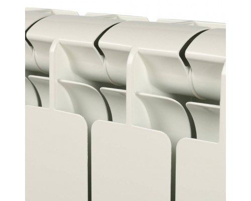 Радиатор алюминиевый STOUT Bravo 500 12 секций боковое подключение RAL9010 SRA-0110-050012 (SRA-0110-050012)