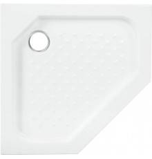 Поддон для душа Cezares Tray 90 см пятиугольный, акриловый, без сифона, 001 (Ненадлежащее качество: скол на углу (у стены))