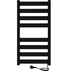 Полотенцесушитель электрический Indigo Oktava Slim 5 LСLOKS5E80-40BRRt черный муар