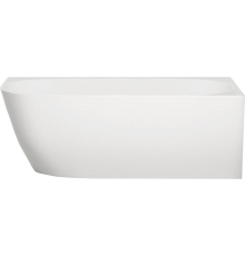 Ванна из искусственного камня Salini Sofia Corner R 170x85 см, угловая, со сливом-переливом, с донным клапаном, фурнитура белая, асимметричная