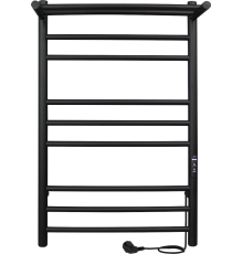 Полотенцесушитель электрический Indigo Line Trinity LСLTE80-50PBRRt с полкой, черный муар