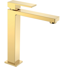 Смеситель для раковины Boheme Qubic 472-G shinny gold