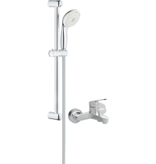 Смеситель для ванны с душем MEGA Delta MG-SRN100 + Душевой гарнитур Grohe Tempesta New 27794001