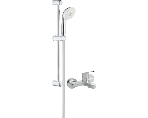Смеситель для ванны с душем MEGA Delta MG-SRN100 + Душевой гарнитур Grohe Tempesta New 27794001
