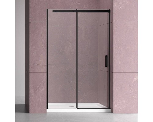 Душевая дверь в нишу Vincea Dice VDS-4D150CLB 150 см, профиль черный