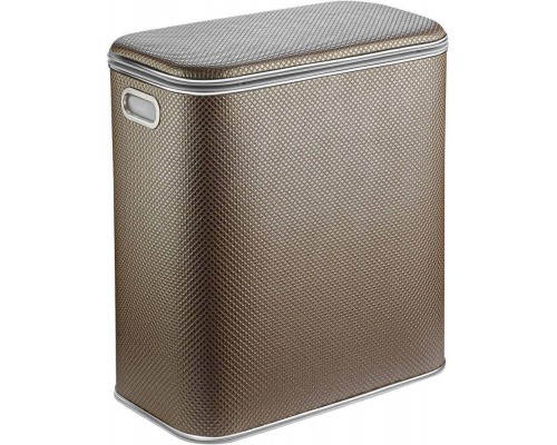 Корзина для белья Geralis RBH-M темная, хром, малая