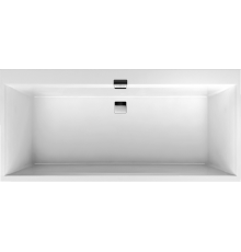 Акриловая ванна Villeroy   Boch Squaro Edge 12 UBQ170SQE2DV-01 170x75 см, с ножками, со сливом-переливом, цвет альпийский белый