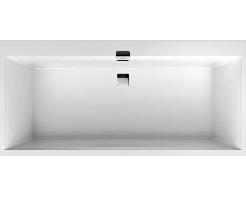 Акриловая ванна Villeroy   Boch Squaro Edge 12 UBQ170SQE2DV-01 170x75 см, с ножками, со сливом-переливом, цвет альпийский белый