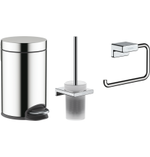 Набор Hansgrohe AddStoris Держатель туалетной бумаги 41771000 + Ершик 41752000 + Мусорное ведро 41775000