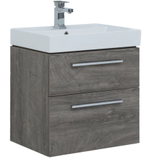 Тумба с раковиной Aquanet Nova 60 2 ящика, дуб рошелье
