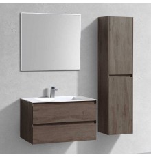 Мебель для ванной комнаты Vincea Luka 80 2 ящика, темный дуб