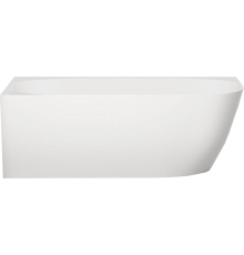 Ванна из искусственного камня Salini Sofia Corner L 170x85 см, угловая, со сливом-переливом, с донным клапаном, матовая, фурнитура белая, асимметричная