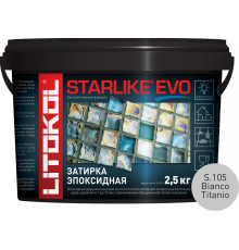 Затирка для плитки Litokol Starlike Evo S.105 bianco titanio