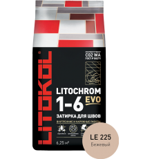Затирка для плитки Litokol Litochrom 1-6 Evo LE.225 бежевая