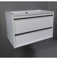 Тумба с раковиной Aquanet Lino 70 белый матовый
