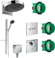 Душевой комплект Hansgrohe Rainfinity 250 (3 jet) 26232000 + 27671000 + 26455000 + 15761000 + 15764000