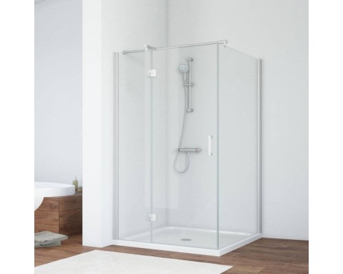 Душевой уголок Vegas Glass AFP-Fis 120*90 07 01 L профиль матовый хром, стекло прозрачное