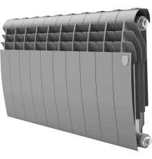Радиатор биметаллический Royal Thermo BiLiner 350 10 секций, silver satin