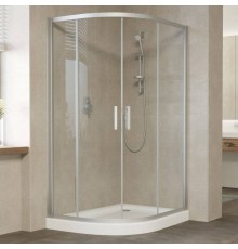 Душевой уголок Vegas Glass ZS-F 120*80 07 01 профиль матовый хром, стекло прозрачное