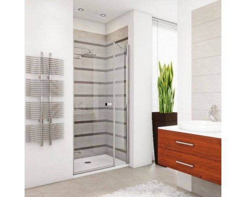 Душевая дверь в нишу GuteWetter Trend Door GK-862BP левая 108 см стекло бесцветное Two, профиль хром