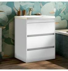Тумба под раковину Art Max Family 60, напольная, Bianco Lucido