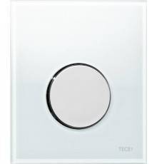 Кнопка смыва TECE Loop Urinal 9242660 белое стекло, кнопка хром