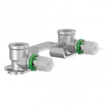 Комплект водорозеток на планке Comap SkinPress 20-1/2 -L150 Пресс Латунь. 7507W2012
